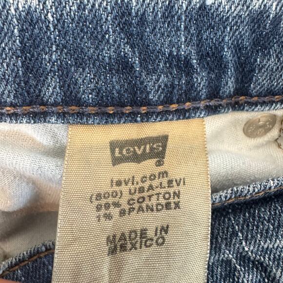 Levi's Vintage 529 Curvy Bootcut Denim Jeans Classic Wash Mid-Rise Size 4 Medium - Picture 5 of 9
